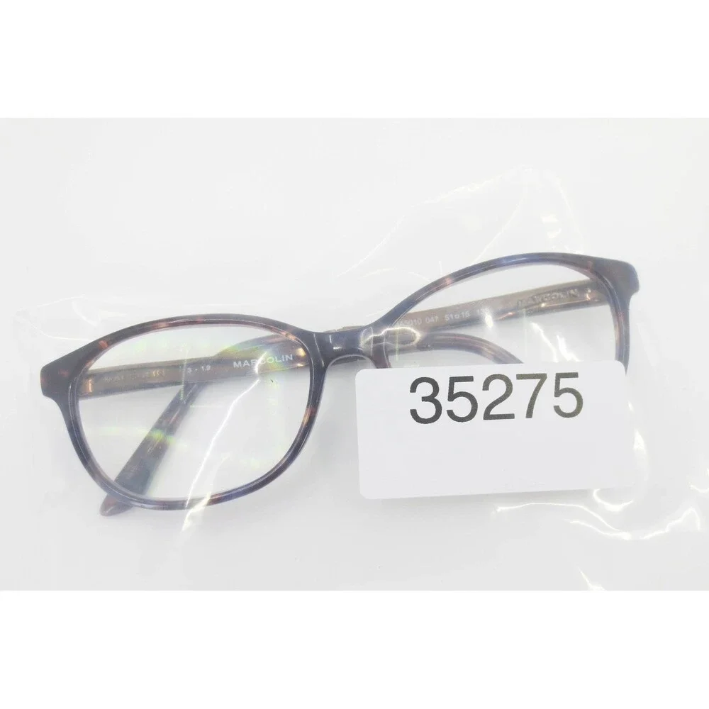 Marcolin MA5010 047 Tortoise Cat Eye Eyeglasses Rhinestone Accents 51-15-135